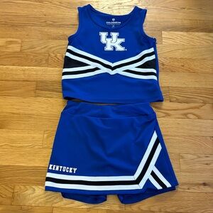 Blue Kentucky Cheerleading Outfit size medium 7/8